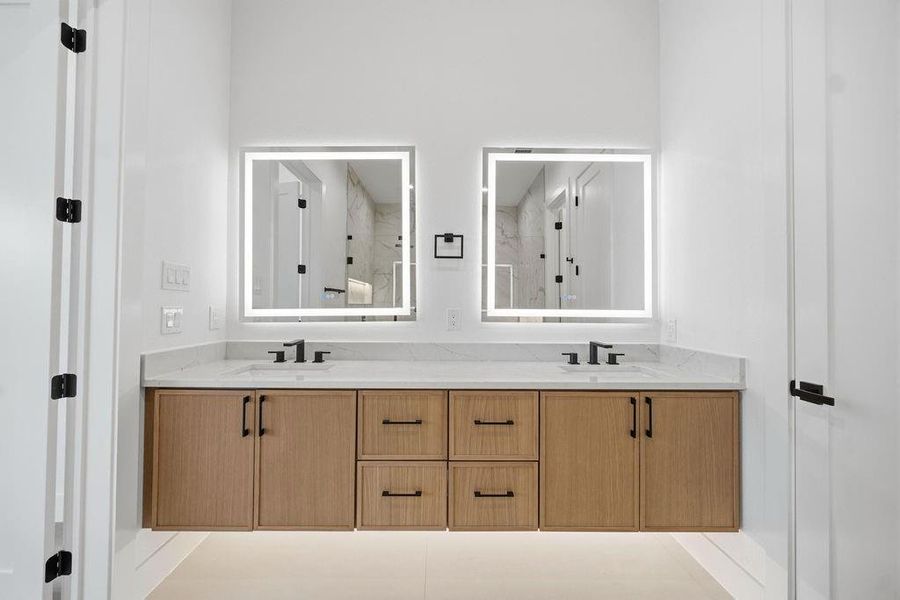 Furnished interior view inside a new home in , Dallas (Image 12).