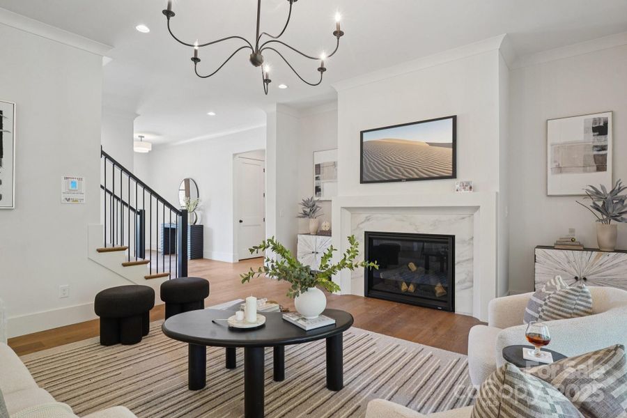 Furnished interior view inside a new home in , Huntersville (Image 36).