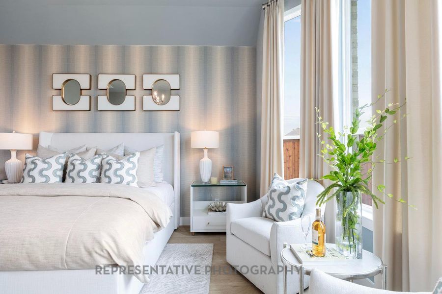 Furnished interior view inside a new home in Riceland: 50ft. lots, Mont Belvieu (Image 31).