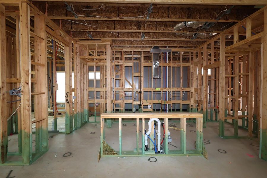 In-progress construction of a new home in Jubilee 50′, Hockley, TX (Image 22).
