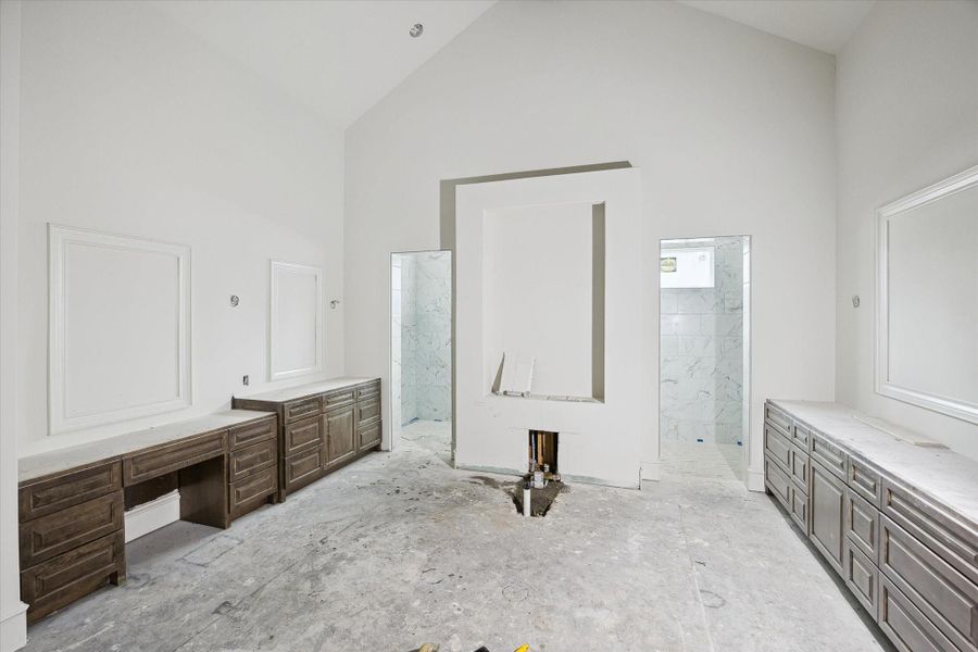 Progress photo from December 2025 - primary bathroom