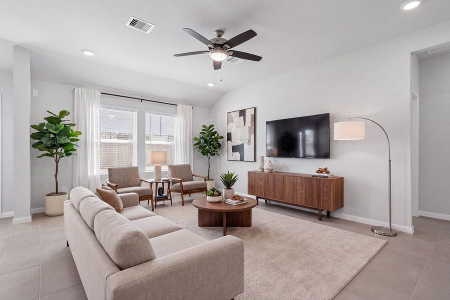 Furnished interior view inside a new home in Montgomery Ridge, Montgomery (Image 6).