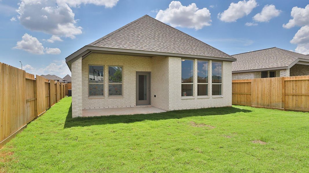 Exterior details and patio area of a home in Jordan Ranch, Fulshear (Image 3).