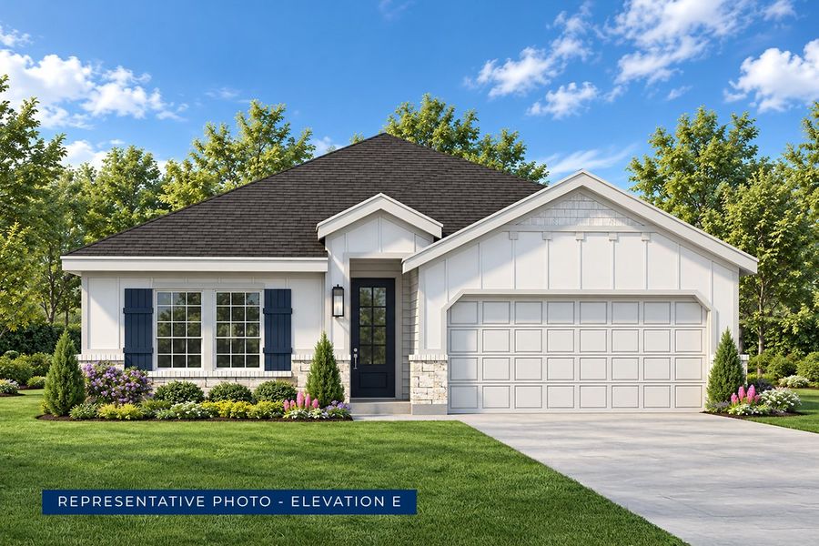Representative exterior photo of a completed home built from the Monroe F - Phase 1 by First Texas Homes in Solterra, Mesquite, TX (Image 18).