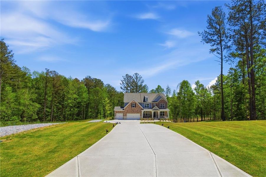 Front exterior of a new home in , Newnan, GA, highlighting curb appeal (Image 29).
