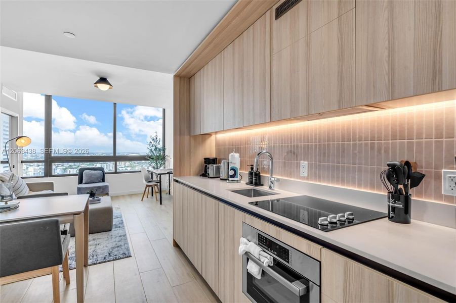 Furnished interior view inside a new home in , Miami (Image 20).