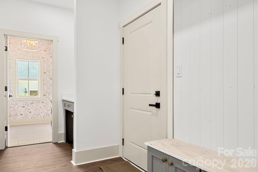 Drop Zone to Laundry and Garage Entrance