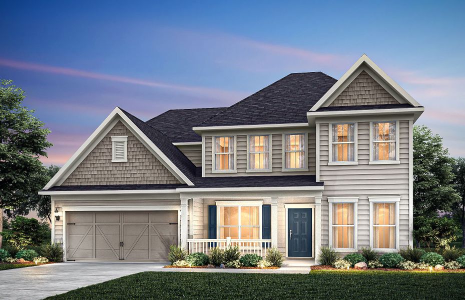 Front exterior of a home in the Creekside at Skelton community, located in Hoschton, GA (Image 14). Front exterior of a home in the Creekside at Skelton community, located in Hoschton, GA (Image 14).