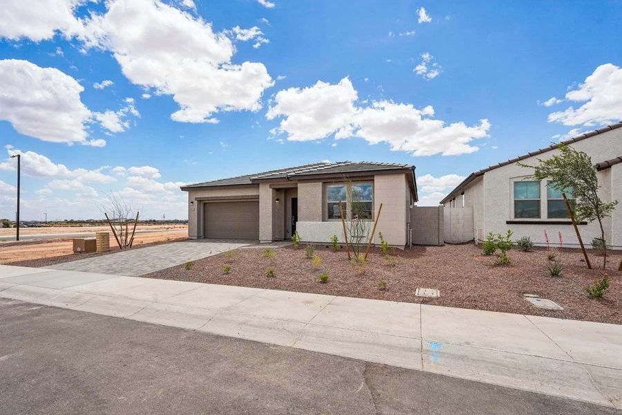 Exterior elevation - Corner lot