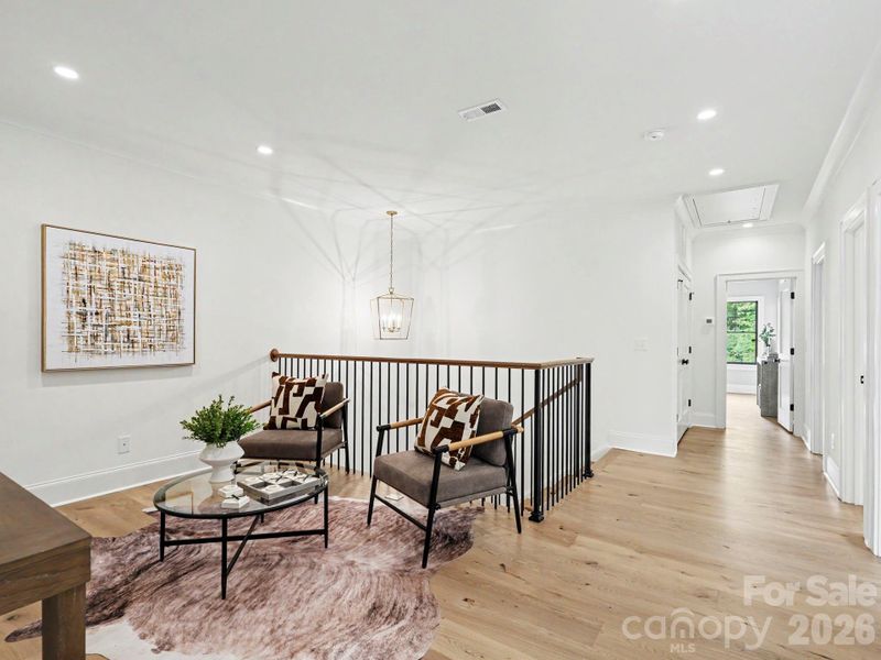 Furnished interior view inside a new home in , Charlotte (Image 9). Furnished interior view inside a new home in , Charlotte (Image 9).
