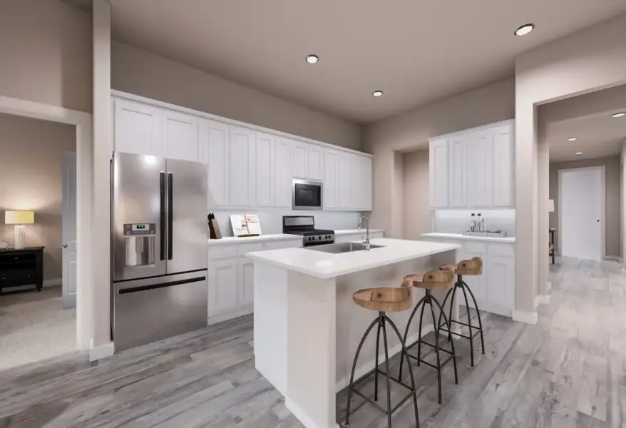 Furnished interior view inside a new home in View at the Reserve, Mansfield (Image 5).