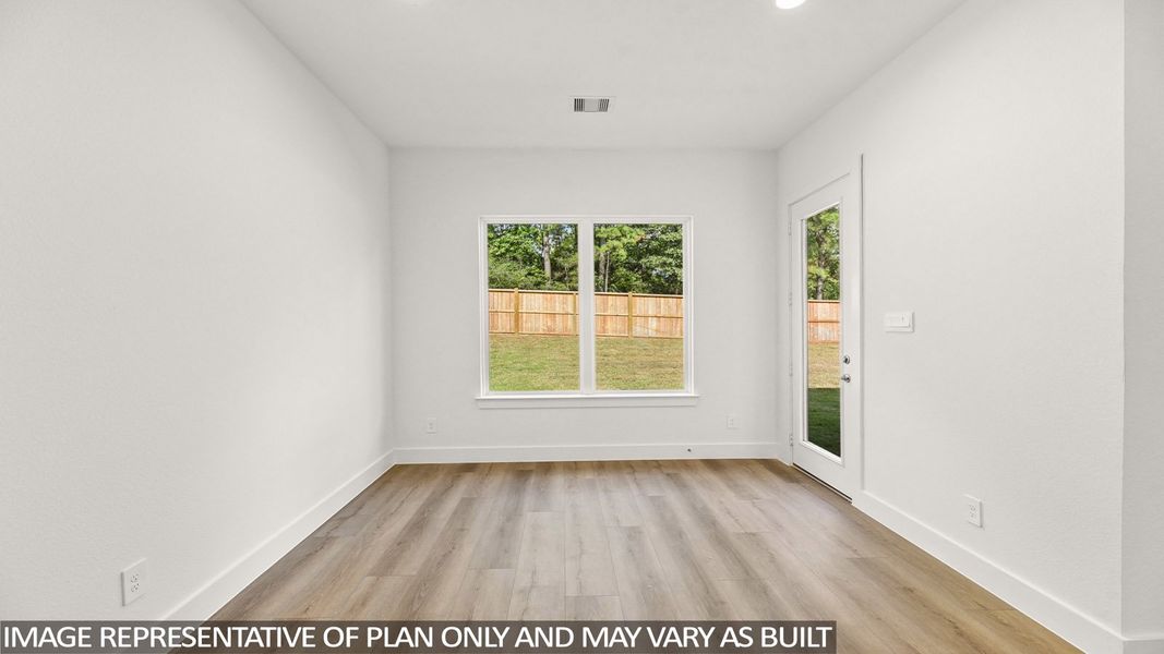 Representative unfurnished interior of a home built from the Tourmaline by D.R. Horton in Mill Creek Estates, Magnolia (Image 21).