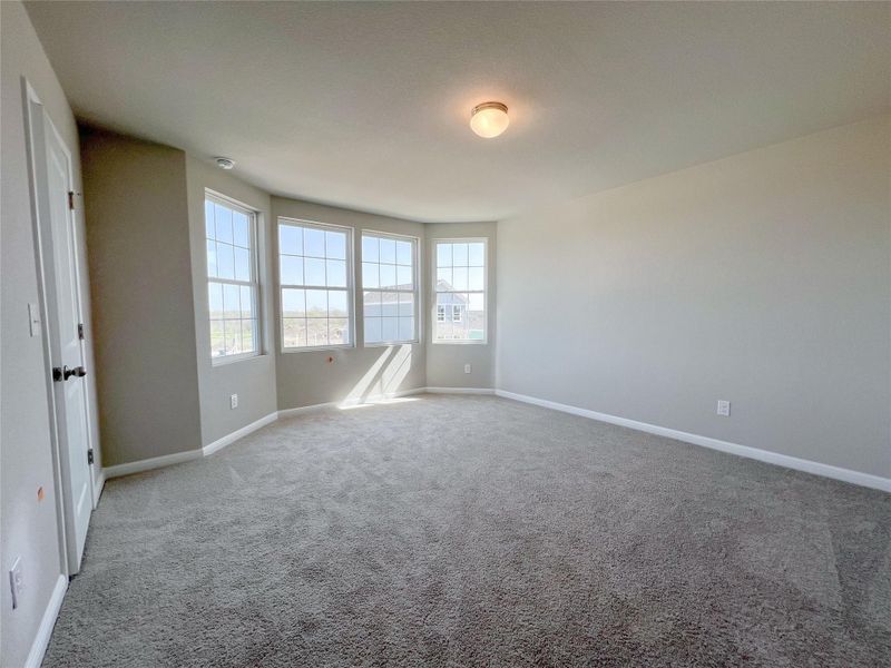 Carpeted empty room featuring baseboards Carpeted empty room featuring baseboards