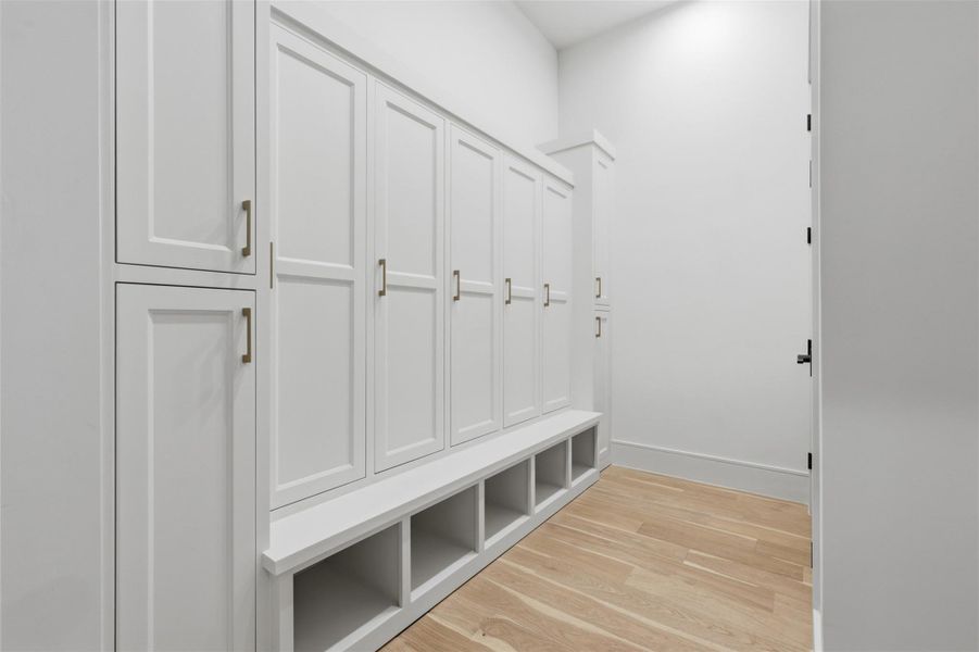 Mudroom off the garage