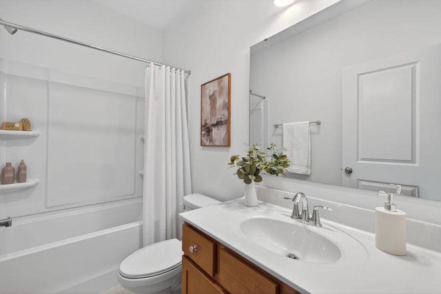 Furnished interior view inside a new home in Copper Ridge at Flowers Plantation, Clayton (Image 16).