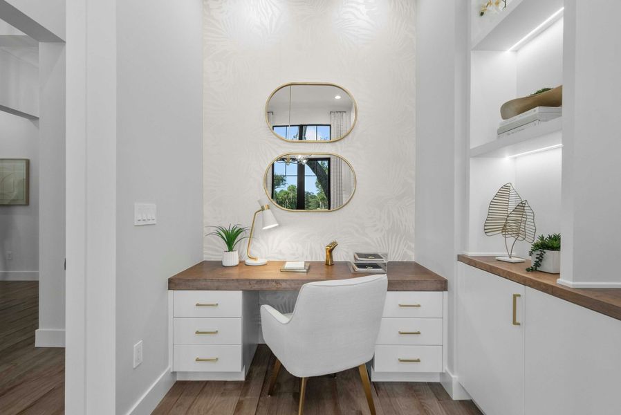 2D floor plan layout for the Indigo by GHO Homes in Seaglass, Vero Beach, FL (Image 54).