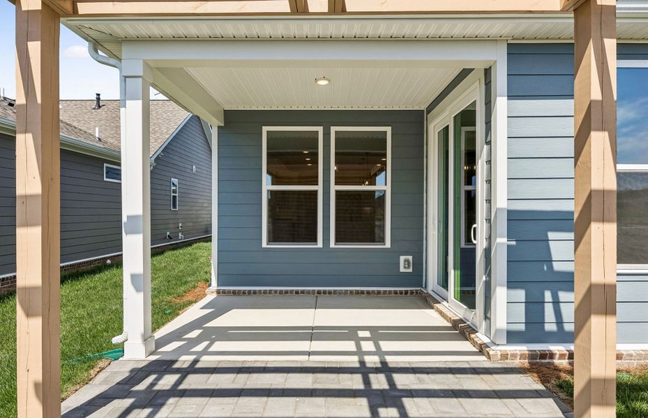 Exterior details and patio area of a home in Del Webb Southern Harmony, Murfreesboro (Image 4).