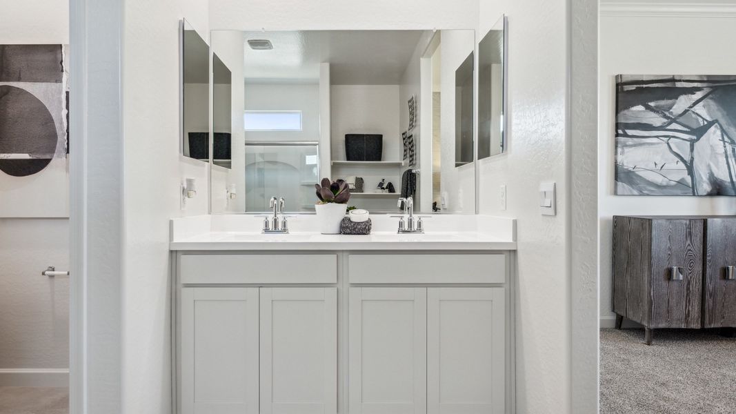 Furnished interior view inside a new home in Desert Moon Estates, Buckeye (Image 15). Furnished interior view inside a new home in Desert Moon Estates, Buckeye (Image 15).