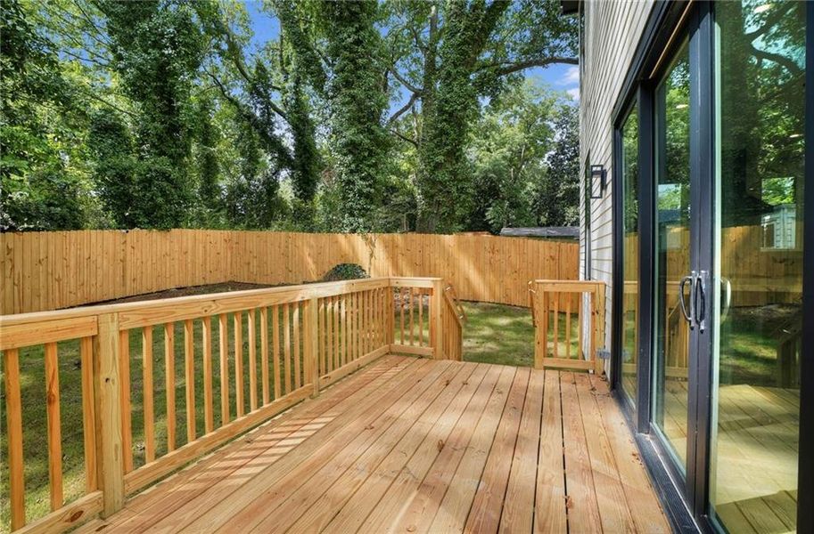Exterior details and patio area of a home in , Atlanta (Image 25).