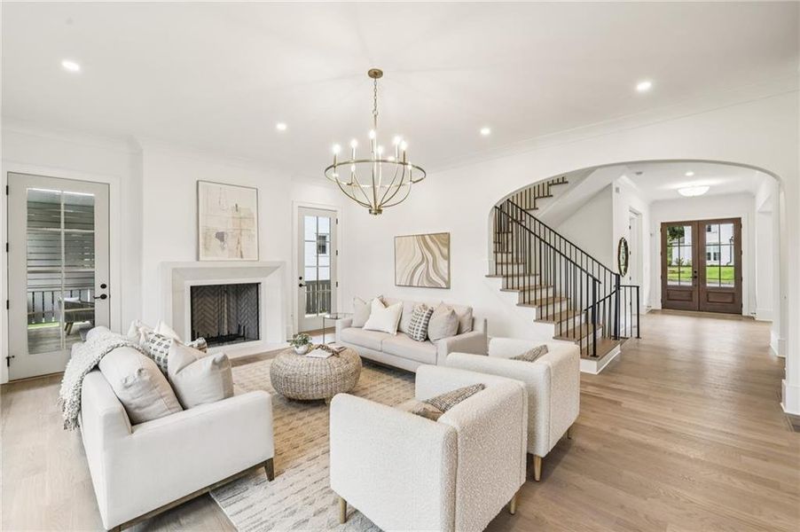 Furnished interior view inside a new home in , Roswell (Image 17). Furnished interior view inside a new home in , Roswell (Image 17).