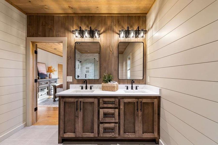 Furnished interior view inside a new home in , Blue Ridge (Image 12).