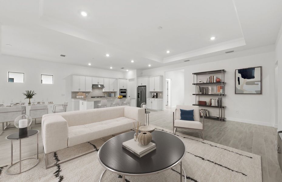 Furnished interior view inside a new home in Terreno, Naples (Image 6).