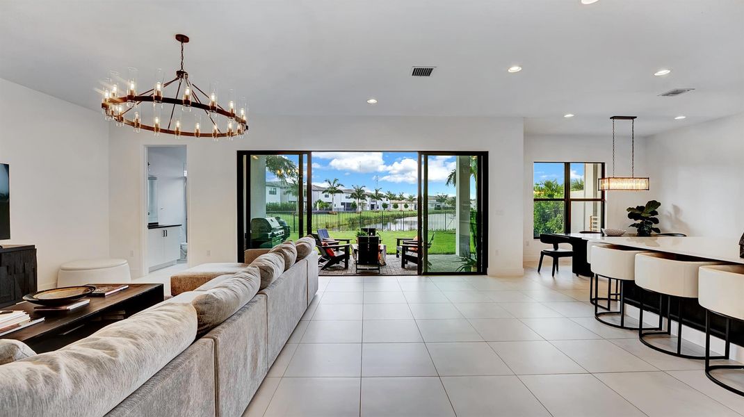Furnished interior view inside a new home in , Boca Raton (Image 8).