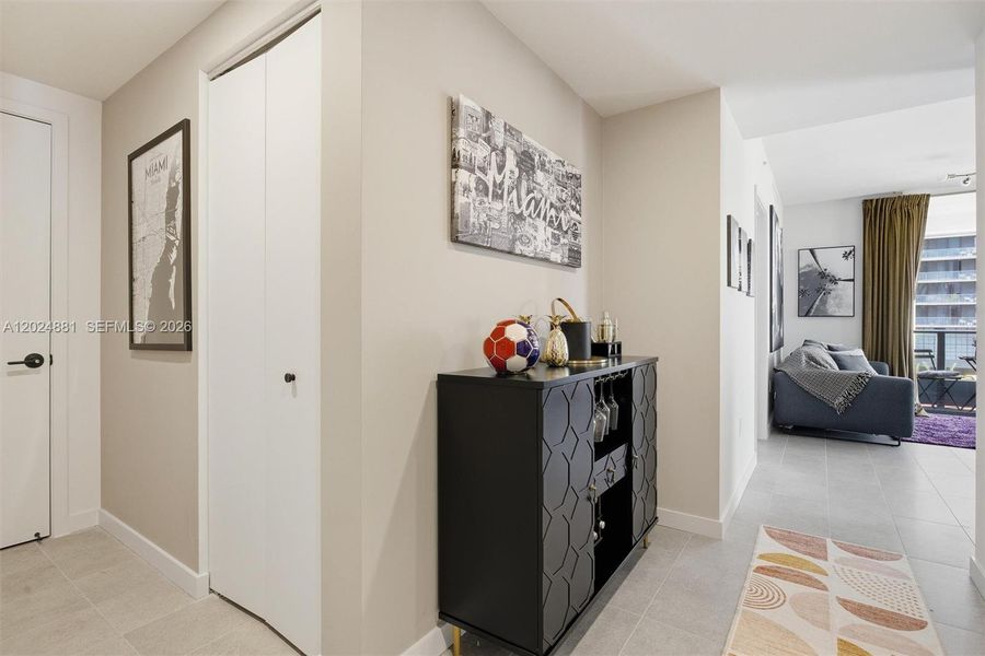 Furnished interior view inside a new home in , Miami (Image 41). Furnished interior view inside a new home in , Miami (Image 41).