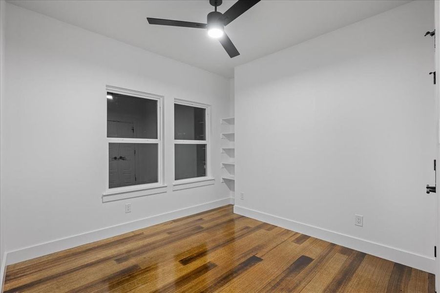 Bedroom 1 offers versatility.  Anything from a guest bedroom to a home office works in this flex space!