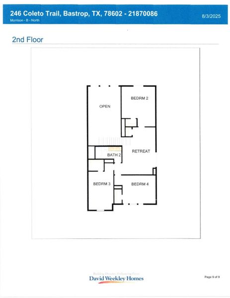 Floor Plan - 2nd Floor