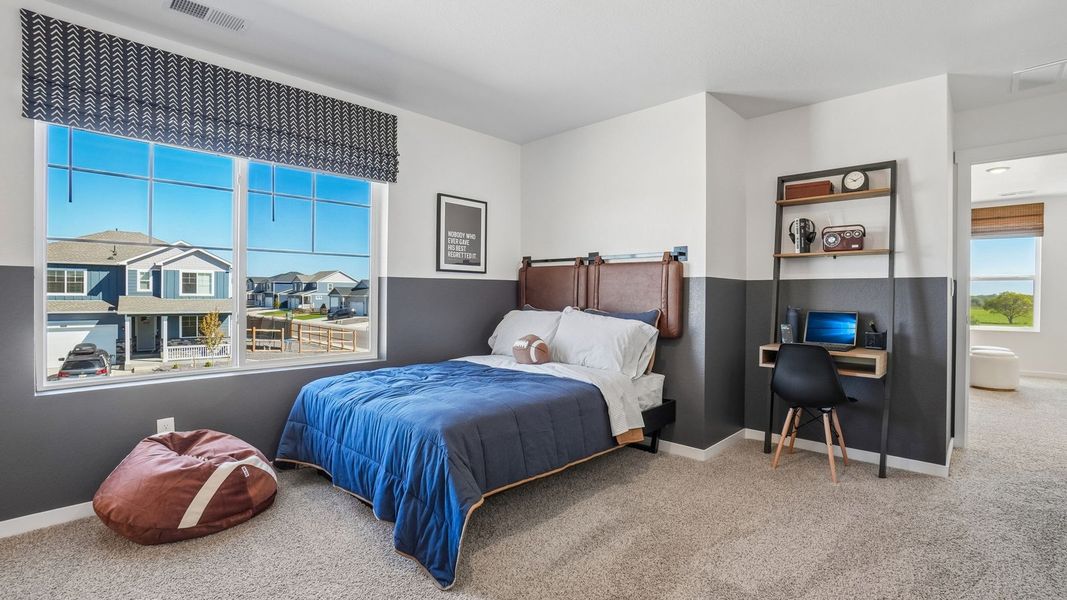 Furnished interior view inside a new home in Fossil Creek Ranch, Windsor (Image 18).