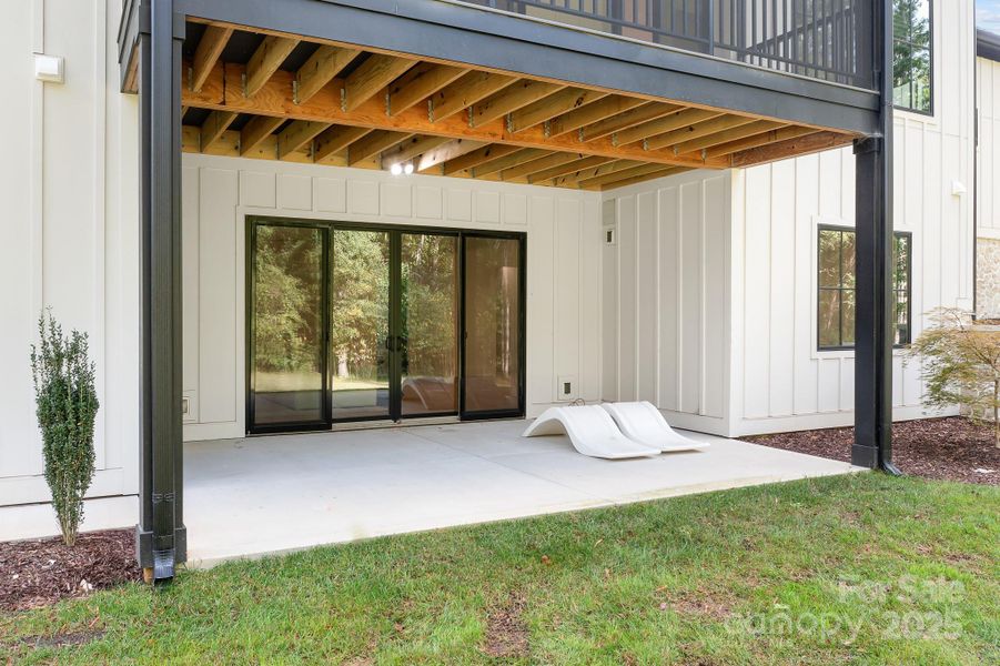Exterior details and patio area of a home in , Mooresville (Image 29).
