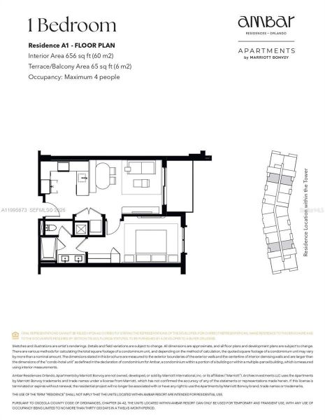 2D floor plan layout of this home in , Kissimmee, FL (Image 4).