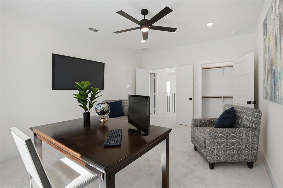 Furnished interior view inside a new home in , Dallas (Image 23).