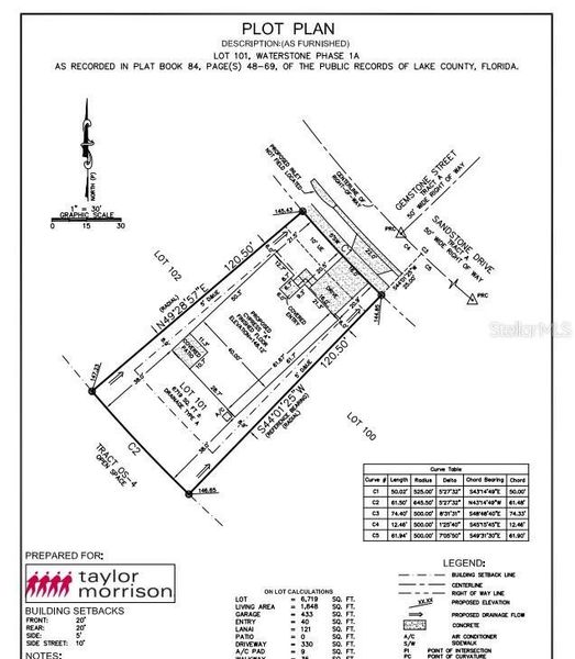 2D floor plan layout of this home in Waterstone, Groveland, FL (Image 3).