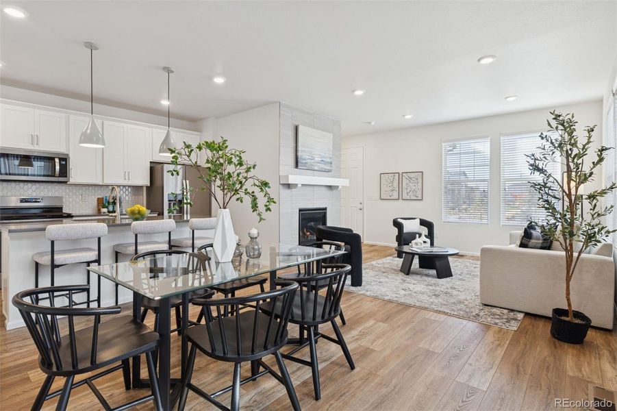 Main Level: Dining Room and Kitchen Main Level: Dining Room and Kitchen