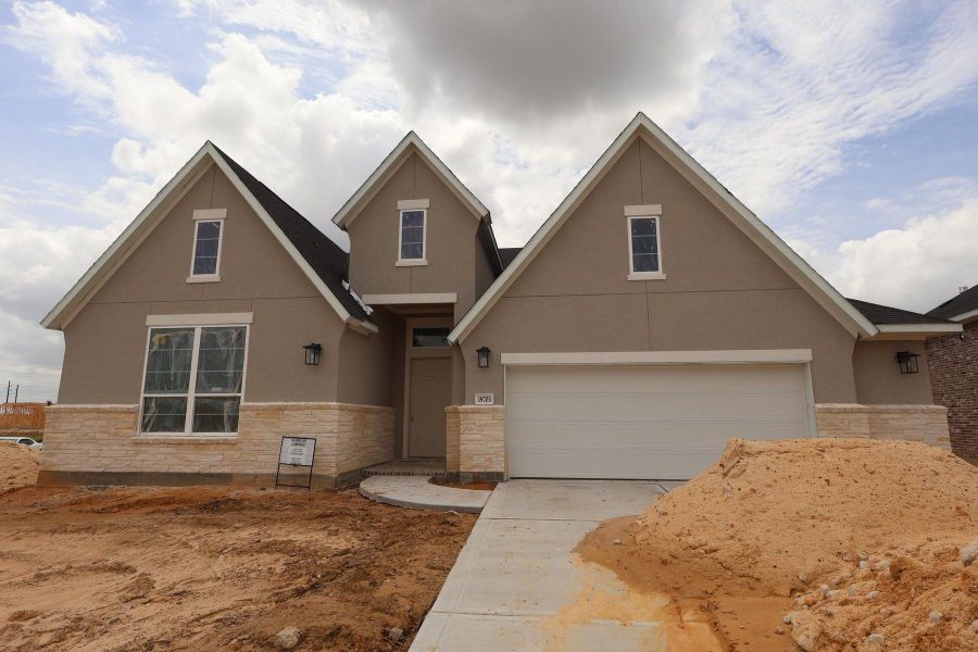 In-progress construction of a new home in Dunham Pointe, Cypress, TX (Image 16).