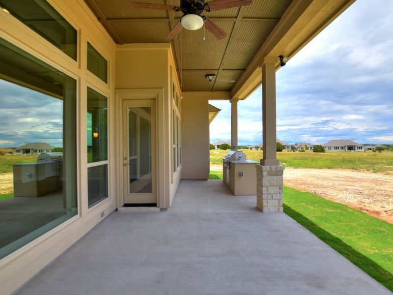 Representative exterior details of a home built from the Siena III by Giddens Homes in Clearwater Ranch, Liberty Hill (Image 65).