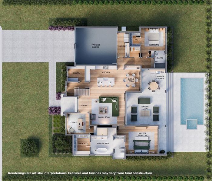 2D floor plan layout of this home in , Winter Park, FL (Image 4). 2D floor plan layout of this home in , Winter Park, FL (Image 4).