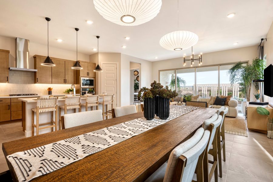 Representative furnished interior of a home built from the Granite Plan 3505 by Tri Pointe Homes in Waterston Central, Gilbert (Image 9).