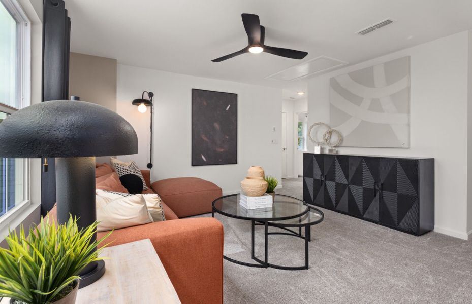 Representative furnished interior of a home built from the Raven by Centex in Carpenter Falls, Durham (Image 8).