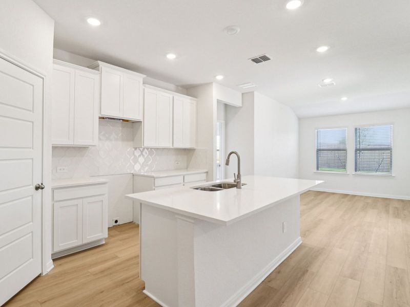 Furnished interior view inside a new home in Remington Ranch, San Antonio (Image 7).