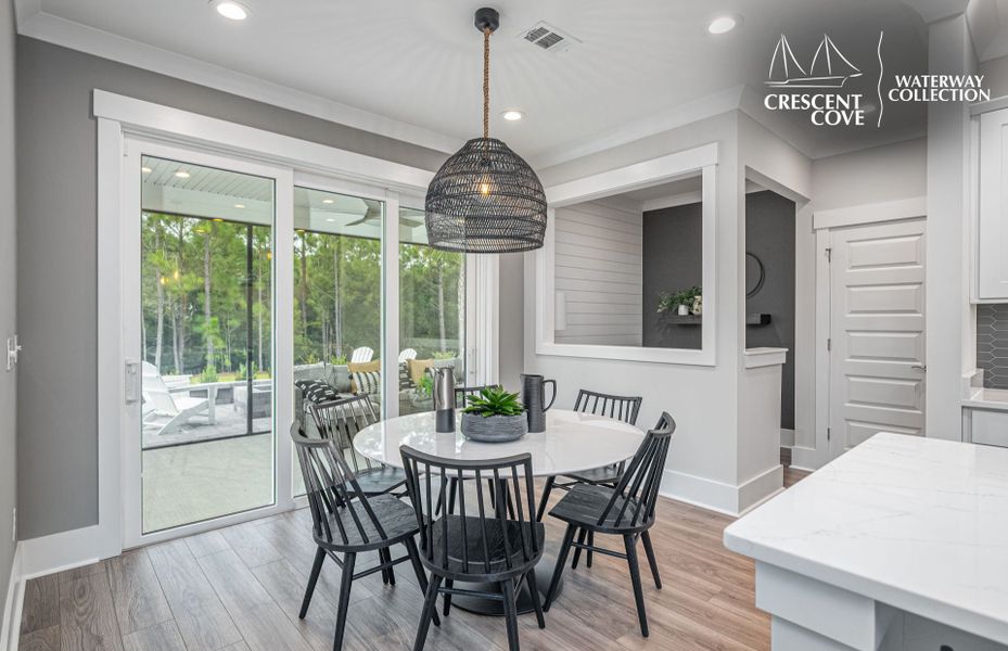 Representative furnished interior of a home built from the Woodward - Waterway Collection by Pulte Homes in Crescent Cove, Myrtle Beach (Image 9).