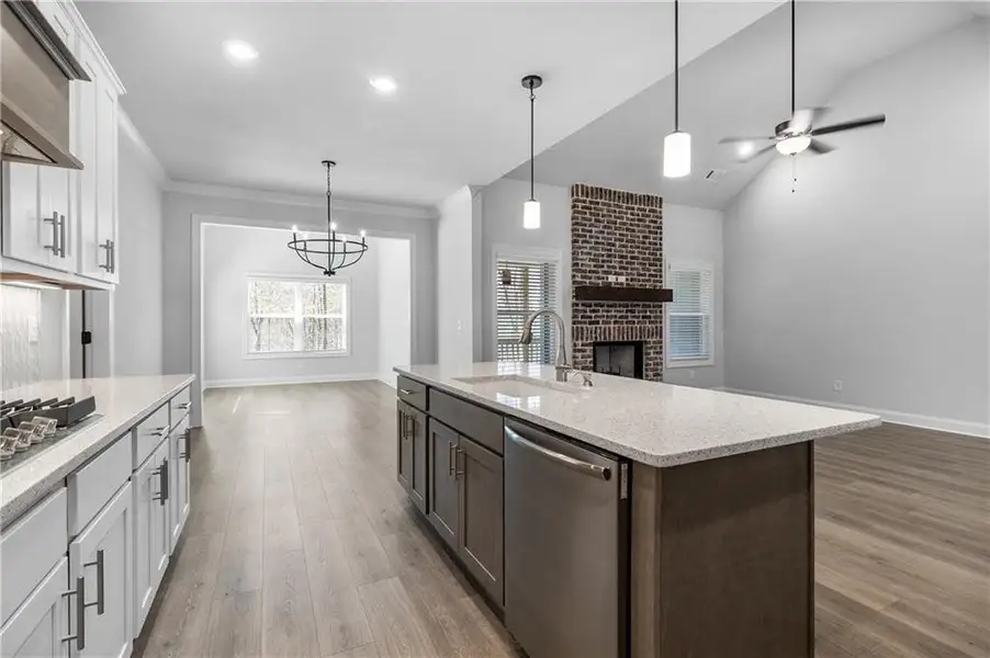 Furnished interior view inside a new home in Belle Woode Estates, Monroe (Image 5).