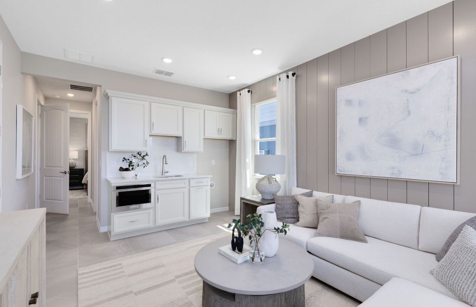 Representative furnished interior of a home built from the Concord by Pulte Homes in Vida's Way, Wesley Chapel (Image 14).