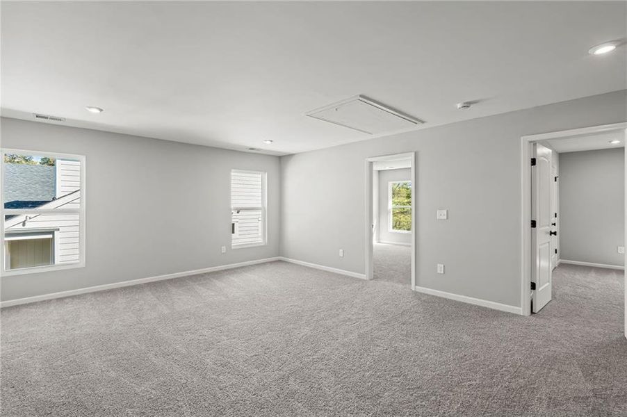 Spacious, unfurnished interior of a new home in Villas at Gold Creek, Dawsonville (Image 35). Spacious, unfurnished interior of a new home in Villas at Gold Creek, Dawsonville (Image 35).