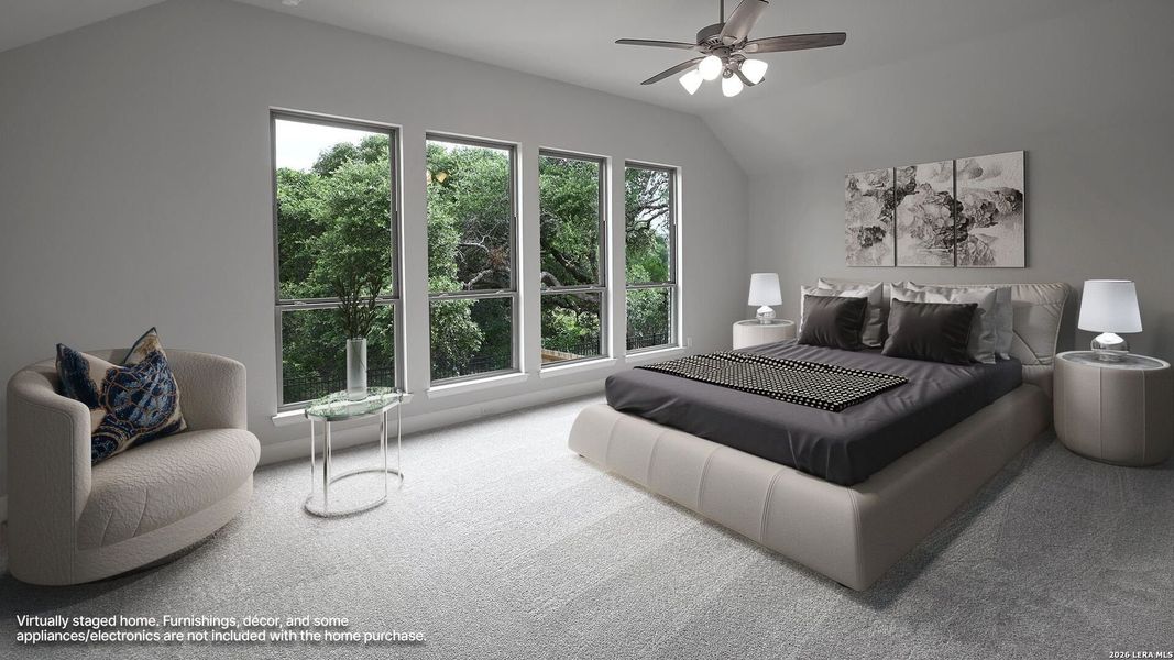 Furnished interior view inside a new home in Johnson Ranch, Bulverde (Image 10).