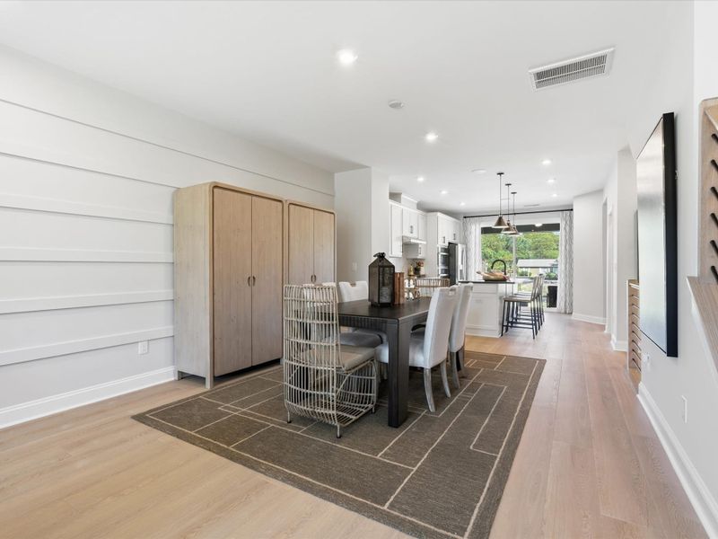 Representative furnished interior of a home built from the Dahlia by Tri Pointe Homes in Bellflower, Charlotte (Image 30).
