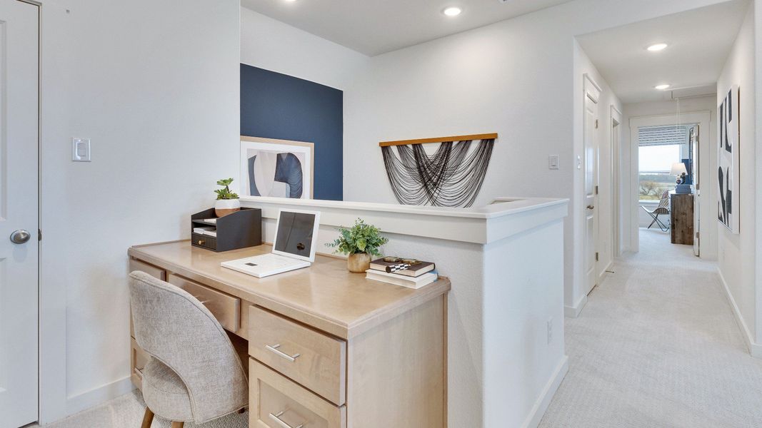 Representative furnished interior of a home built from the Meyerson by DRB Homes in Hunters Glen, Jarrell (Image 47).