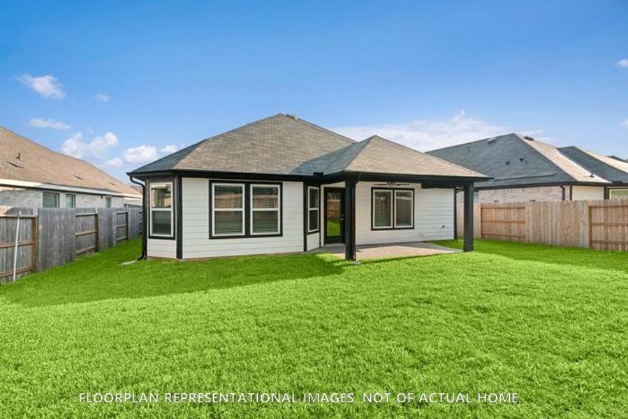 Exterior details and patio area of a home in Magnolia Ridge, Magnolia (Image 3).